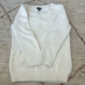 Club Monaco White Cashmere Sweater